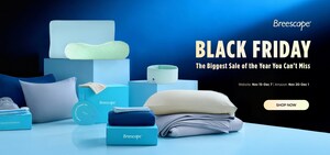 Breescape® Announces Black Friday &amp; Cyber Monday Deals: Up to 50% Off Holiday Bedding Favorites