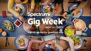 SPECTRUM SAYS 'THANK YOU' WITH FREE GIG LIFT DURING THANKSGIVING WEEK