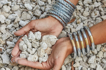 Grounded in intention, layered in meaning. These bangles carry blessings and balance in every detail.