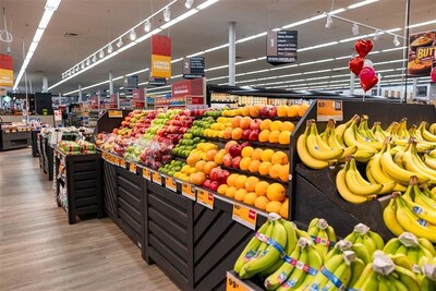 A larger produce section at the front of the store welcomes store guests with quality, freshness and an expanded cut-fruit selection.