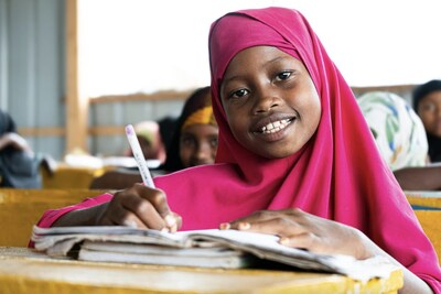 Sundus at her school in Towfiq Camp, Jowhar District, Somalia.