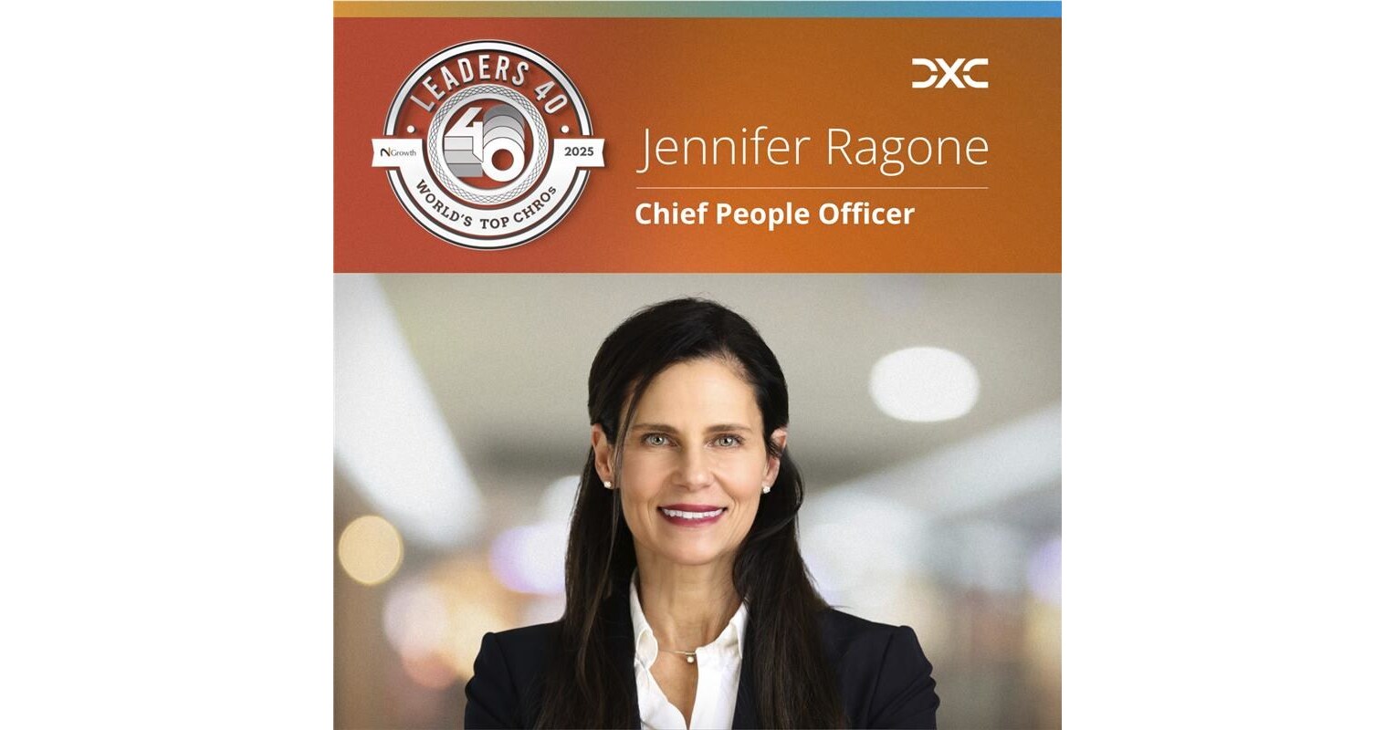 DXC's Jennifer Ragone Recognized with the 2025 N2Growth Leaders40 Top CHRO Award DXC's Jennifer Ragone Recognized with the 2025 N2Growth Leaders40 Top CHRO Award
