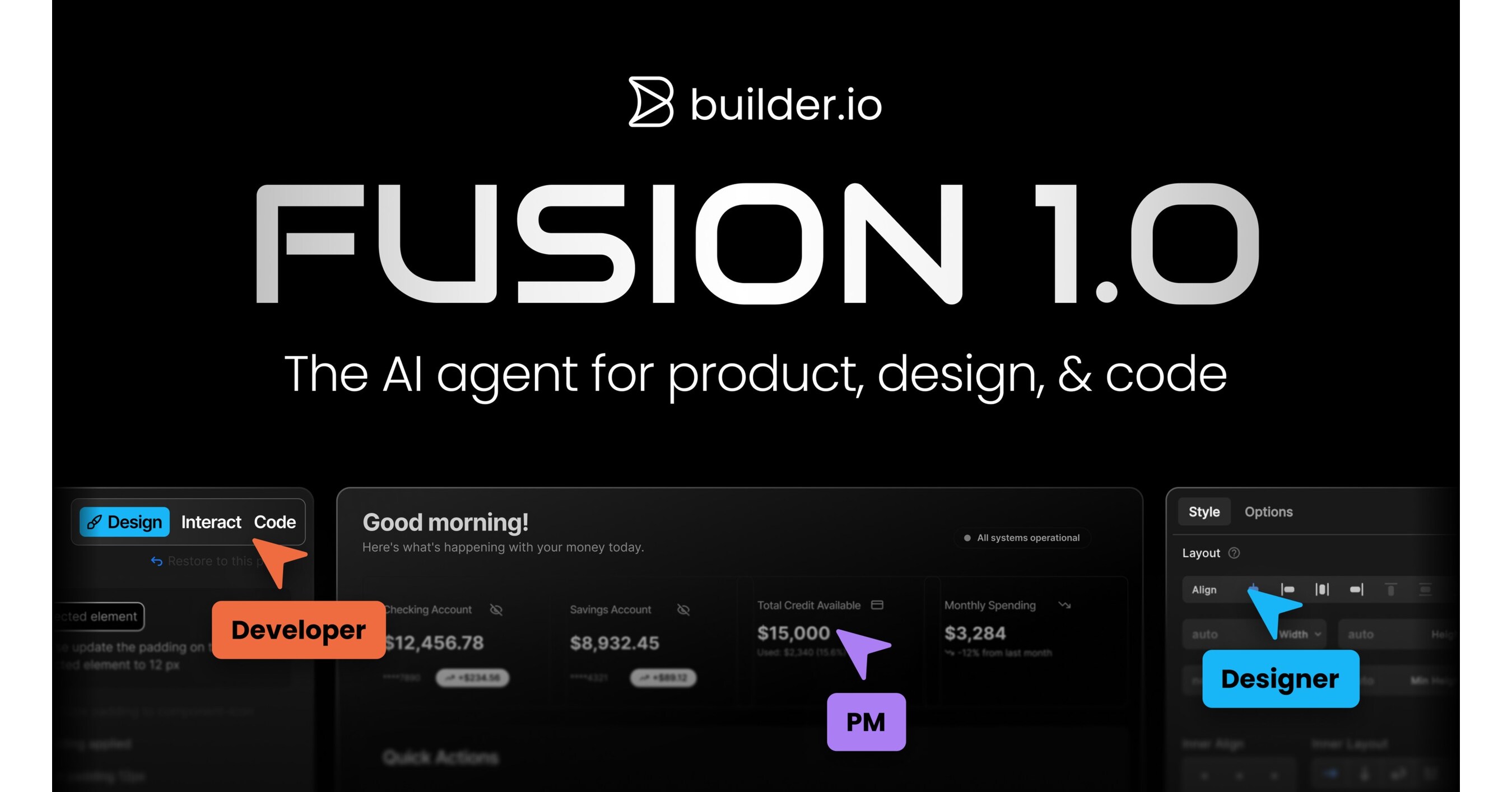 Builder.io Launches Fusion 1.0 — the First AI Agent for Product, Design, and Code