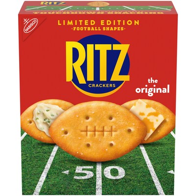 Ahead of the Big Game, the RITZ® Brand will help fans gear up with the release of the brand’s new football-shaped cracker, delivering the same salty, buttery-flavored experience fans love in a playful new shape. Ahead of the Big Game, the RITZ® Brand will help fans gear up with the release of the brand’s new football-shaped cracker, delivering the same salty, buttery-flavored experience fans love in a playful new shape.