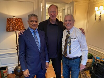 (left to right): Ketan Patel, Founder & Chairman, Force for Good; Jon Miller, CEO, Integrated Media; Trammell S. Crow, Founder, EarthX