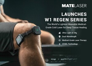MATELASER Launches W1 REGEN Series -- The World's Lightest Wearable Medical-Grade Cold Laser for Deep Tissue Healing