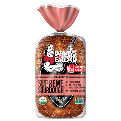 Dave's Killer Bread has launched Supreme Sourdough, now available at participating retailers on the West Coast.
