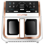 New Gourmia 8-Quart Digital Air Fryer offers 8 one-touch modes, a clear digital display, plus preheat and turn reminders for perfectly crisp, evenly cooked results.
