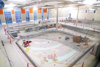 State-of-the-art aquatics center