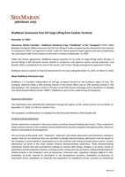 ShaMaran Announces First Oil Cargo Lifting from Ceyhan Terminal