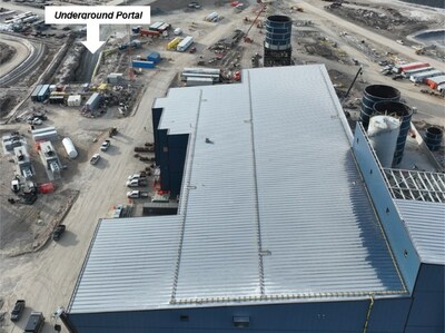 Process Plant with Underground Mine Portal (CNW Group/Foran Mining Corporation) Process Plant with Underground Mine Portal (CNW Group/Foran Mining Corporation)