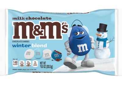 Mars is introducing their NEW M&M’S Winter Blend, a cool mix of M&M’S Milk Chocolate in white and icy-blue candy shells that bring holiday cheer to every handful. Mars is introducing their NEW M&M’S Winter Blend, a cool mix of M&M’S Milk Chocolate in white and icy-blue candy shells that bring holiday cheer to every handful.