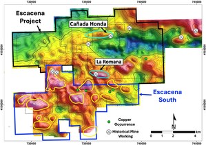 PAN GLOBAL SAMPLES 1.14 G/T GOLD OVER 26 METERS FROM NEAR SURFACE AT CANADA HONDA TARGET, ESCACENA PROJECT, SOUTHERN SPAIN