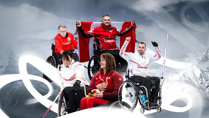 La s&#233;lection de cinq athl&#232;tes de curling en fauteuil roulant pour repr&#233;senter le Canada aux Jeux paralympiques d&#8217;hiver de Milano Cortina 2026 : Gilbert Dash, Collinda Joseph, Ina Forrest, Mark Ideson et Jon Thurston. PHOTO: Comit&#233; paralympique canadien (Groupe CNW/Canadian Paralympic Committee (Sponsorships))