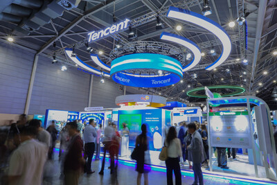 Tencent booth at Singapore FinTech Festival 2025