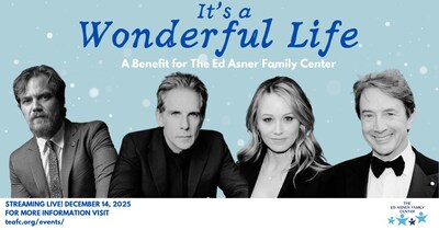 Ben Stiller, Martin Short, Christine Taylor, Michael Shannon, and Cast Members of "Love on The Spectrum" Headline Holiday Classic: "It's a Wonderful Life" Table Read Benefiting The Ed Asner Family Center & Families with Special Needs