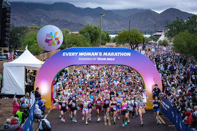 Over 4,000 runners take to the starting line at the 2025 Every Woman's Marathon in Scottsdale. 
Photo credit: Ryan Bethke