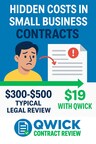 “The real cost of contract mistakes for small businesses — and how QwickContractReview’s $19 clarity report helps owners avoid them.”