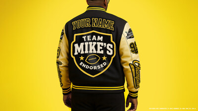 Every champ needs a jacket! Nominate your fantasy football commish at MikesFantasyEndorsementDeal.com for a shot at $25K, a custom ring, and one-of-a-kind letterman jacket. Photo Credit: Mike’s Hard Lemonade, created using AI.