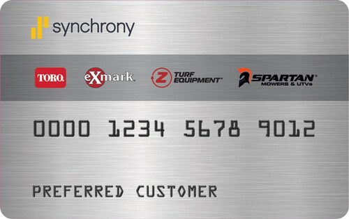 Synchrony's new partnership with The Toro Company features a credit card program that provides Toro, Exmark, Spartan and Z Turf Equipment dealers with innovative financial solutions that help strengthen customer relationships, drive sales and grow their business.