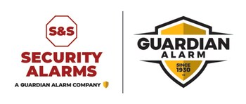 S&S Security Alarms + Guardian Alarm Logo