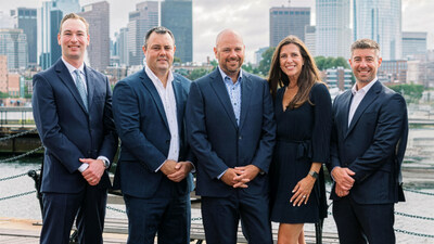 The Harding team (from left to right): Chris Donovan, Rob Doherty, Ben Harding, Kim Harding, Matt Angel