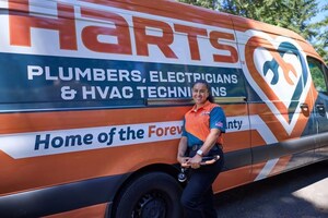 Harts Plumbers, Electricians &amp; HVAC Technicians donates more than $18,000 to local charities in 2025