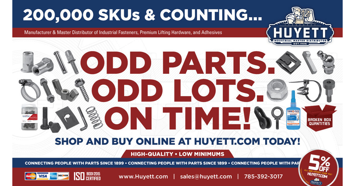 Odd Parts. Odd Lots. On Time! 200,000+ SKUs on Huyett.com