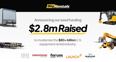 Big Rentals Raises $2.8 Million Seed Round to Modernize Equipment