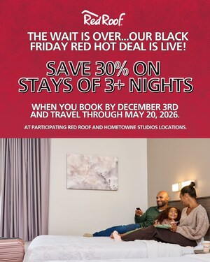 Red Roof Announces Black Friday and Travel Tuesday Deals to Help Travelers Save this Holiday Season