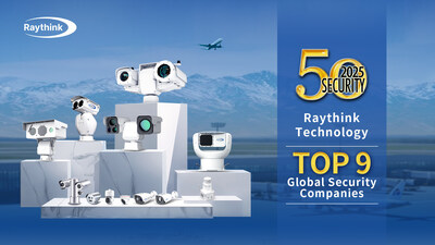 Raythink has been ranked 9th in the 2025 a&s Security 50