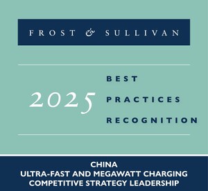 SINEXCEL Receives Frost & Sullivan's 2025 China Ultra-Fast and Megawatt Charging Competitive Strategy Leadership Recognition