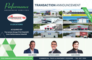 Performance Brokerage Services Advises on the Sale of Performance Peterbilt with 8 Locations in Florida, Georgia, and Mississippi to The Larson Group