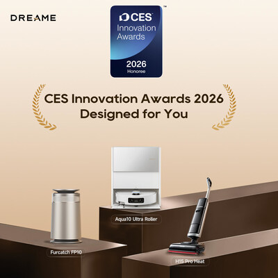 Dreame Aqua10 Ultra Roller Robot Vacuum Named CES Innovation Awards® 2026 Honoree Dreame Aqua10 Ultra Roller Robot Vacuum Named CES Innovation Awards® 2026 Honoree