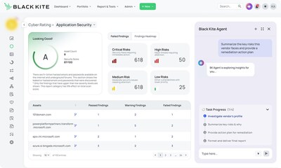 Black Kite AI Agent - a super agent designed to investigate, assess and report on third-party risk. Black Kite AI Agent - a super agent designed to investigate, assess and report on third-party risk.