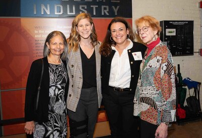 (Left to right) Lynn Sassin (founding Circle member) Mica Fidler and Helene Kahn (Thread), Susan Fleishman (founding Circle member.) Photo Credit: Harry Bosk