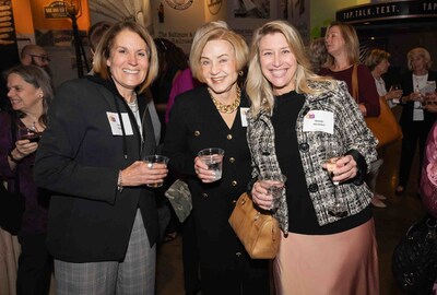 (Left to right) Barbara Epke (Circle Co-chair) with Mandy Memmel and Sarah Batley (Hon’s Honey). Photo Credit: Harry Bosk