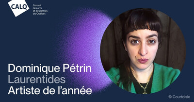 Dominique Pétrin reçoit le Prix du CALQ - Artiste de l'année dans les Laurentides