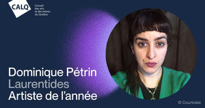 Dominique Pétrin reçoit le Prix du CALQ - Artiste de l'année dans les Laurentides