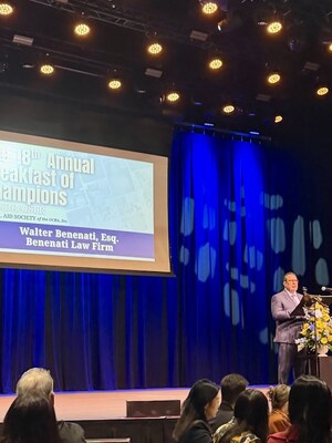 Walter Benenati Honored with the Russell Troutman Pro Bono Champion Award for His Longstanding Commitment to Access to Justice