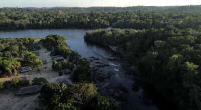 Village in the Kaxuyana-Tunayana Indigenous Land, Amazon rainforest, Brazil. Photo: AIKATUK and Iepé Collection