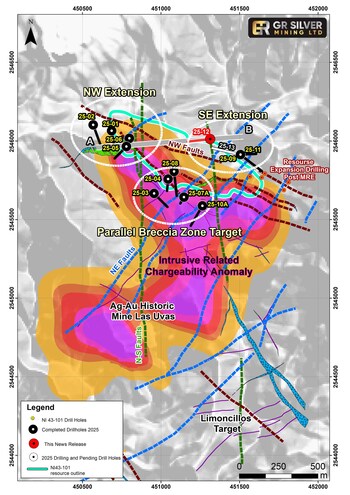 Figure 1-Nov-19-2025 (CNW Group/GR Silver Mining Ltd.) Figure 1-Nov-19-2025 (CNW Group/GR Silver Mining Ltd.)