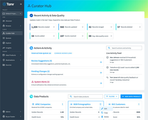 Curator Hub is a mission control for human-AI data curation — turning one-off manual tasks into guided workflows with AI agent suggestions, prioritized tasks and key activity insights. Curator Hub is a mission control for human-AI data curation — turning one-off manual tasks into guided workflows with AI agent suggestions, prioritized tasks and key activity insights.