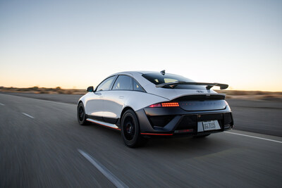 IONIQ 6 N is photographed in California City, Calif., on Oct. 30, 2025.