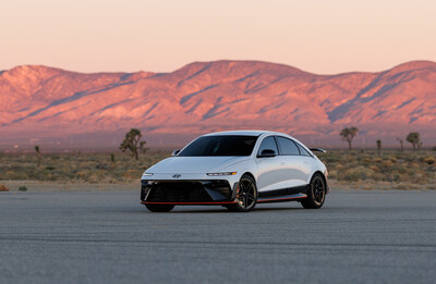 IONIQ 6 N is photographed in California City, Calif., on Oct. 30, 2025.