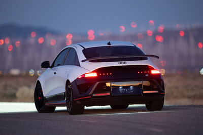 IONIQ 6 N is photographed in California City, Calif., on Oct. 30, 2025.