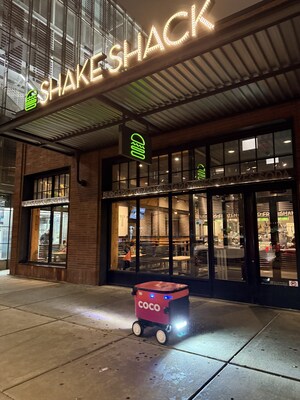 Coco robot ready for Shake Shack evening delivery