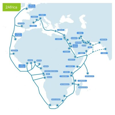 2Africa Submarine Cable's Core Infrastructure Completed. 2Africa Submarine Cable's Core Infrastructure Completed.