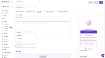 Sync directly all interactions in your CRMs, Start engaging on your web page, follow-up via voice AI call, SMS or Email
