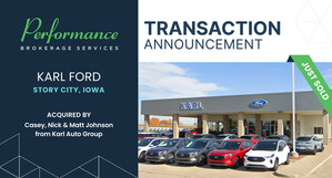 Performance Brokerage Services Advises on the Sale of Karl Ford of Story City in Iowa to Johnson Automotive Group